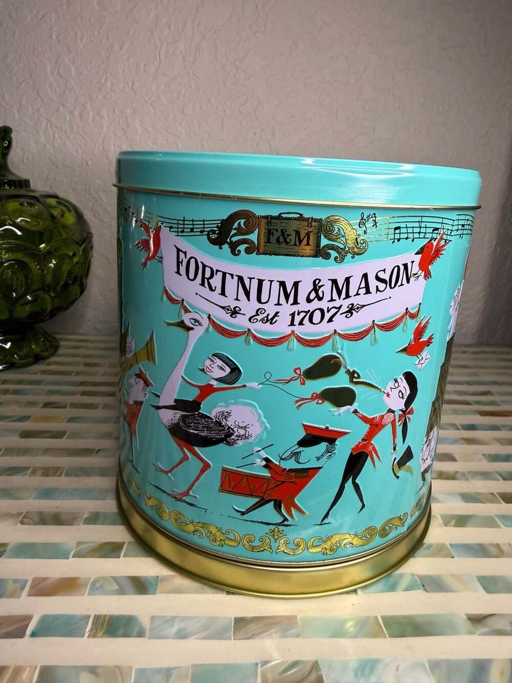 Fortnum & Mason Musical Birthday Biscuit Tin